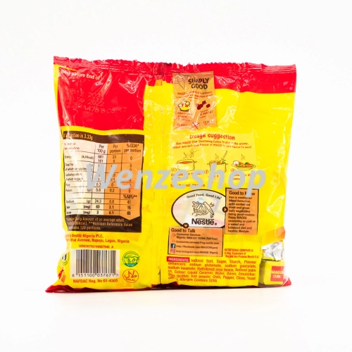 Cube maggi sachet