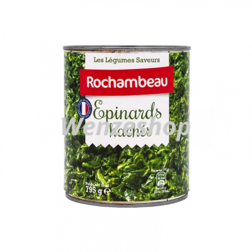 Epinards hachés 795g - Rochambeau