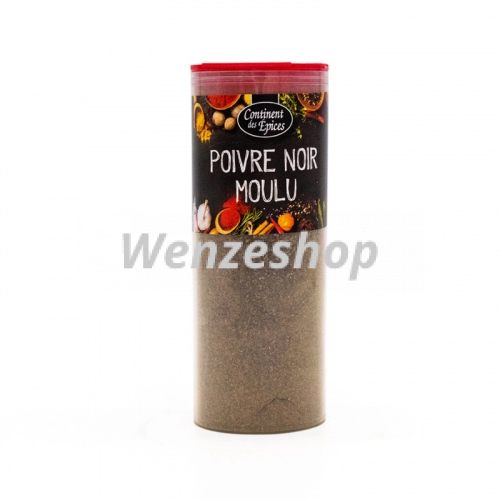 Poivre noir moulu 100g  - Continent des épices