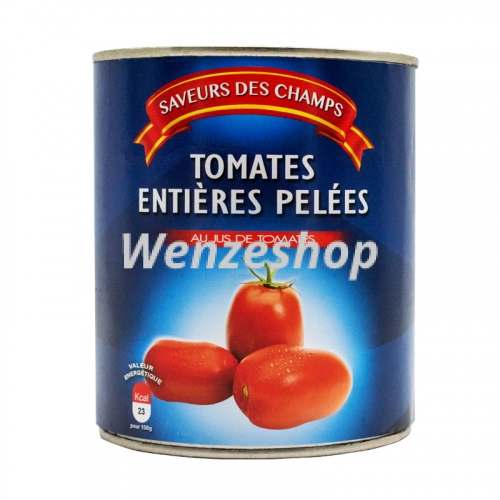 Tomates entières pelées - Saveurs des champs  800g
